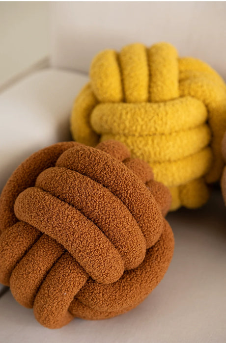 MISTYWOOD Lamb Cashmere Knot Pillow for Sofa from MISTYWOOD