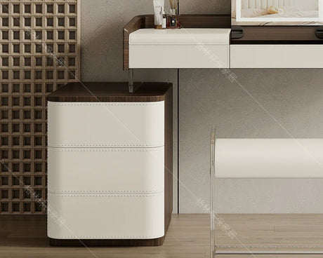 GEPH Mia Natural Wood Acrylic Dressing Table from GEPH