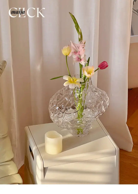 CLICK Glacier Glass Vase Large Space Decor from CLICK
