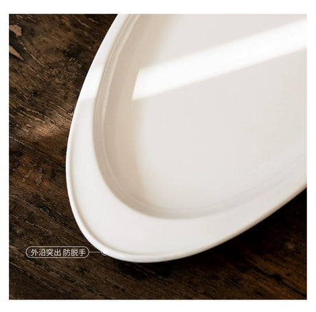 MUMO Jacob White Porcelain Fish Plate from MUMO