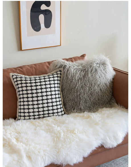 MISTYWOOD Leather Scandinavian Sofa Pillow from MISTYWOOD