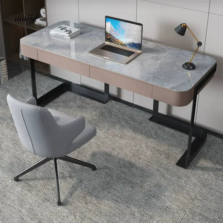LATE AUTUMN Luxury Rock Board Desk with Chair Combination from LATE AUTUMN