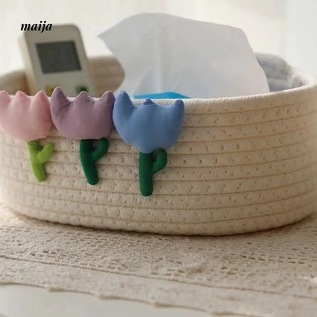 MUYE Tulip Woven Storage Basket from MUYE