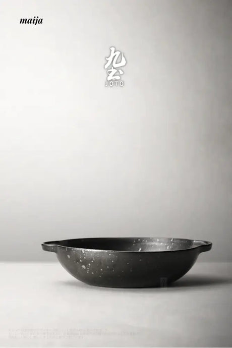 JOTO Six Color Rough Pottery Soup Bowl Handmade Retro Glazed from JOTO
