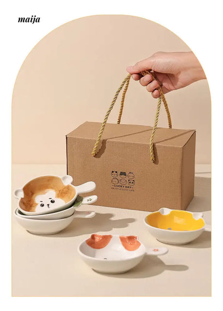 Cute Animal Small Sauce Plate from Kumagai Group