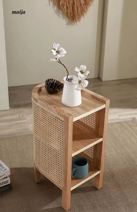 RATTAN CRAFTSMAN Scandinavian Sofa Bedside Table from RATTAN CRAFTSMAN