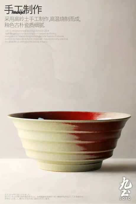 JOTO Thickened Japanese Ceramic Soup Bowl from JOTO