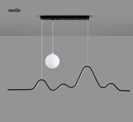 GVG Moon and Mountain Ceiling Lamp from Kaiyashi