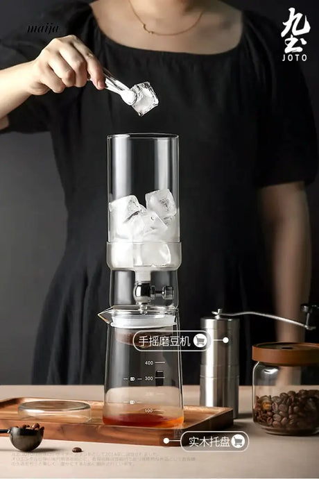 JOTO Ice Drop Coffee Pot Dripping Glass Coffee Set from JOTO