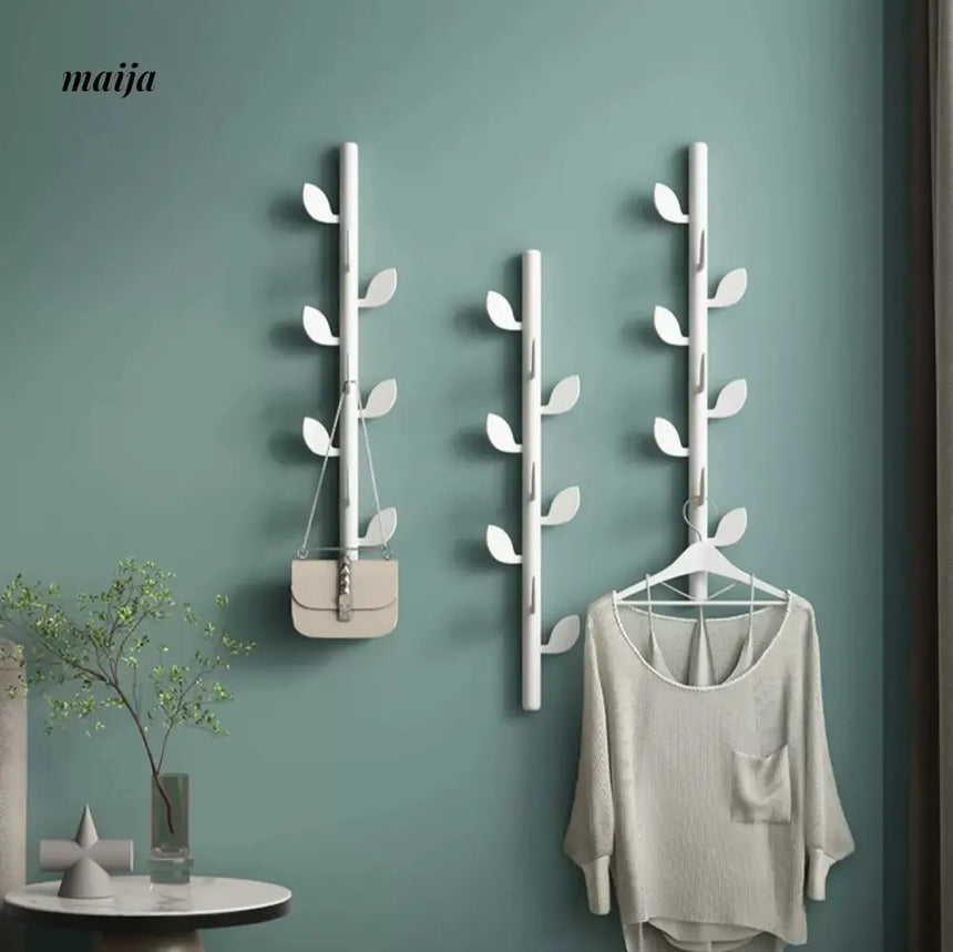 JINRAN Creative Iron Leaf Wall-Mounted Hanger from JINRAN