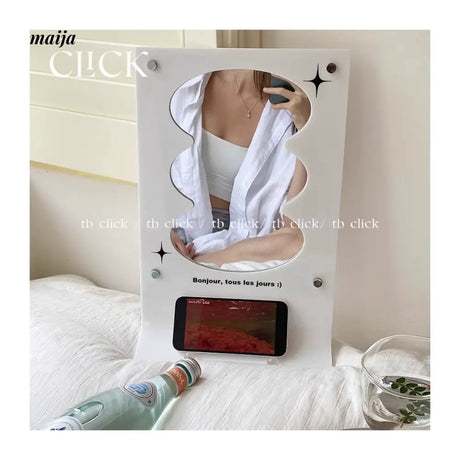 CLICK Shining Acrylic Makeup Mirror with Irregular Frame from CLICK