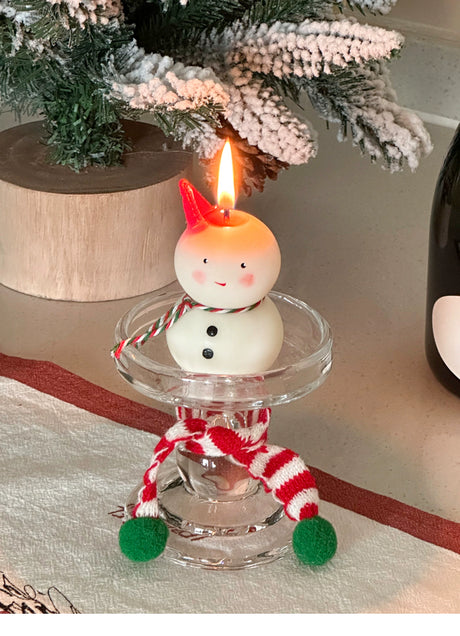 MELONGIRL Christmas Tree Snowman Candle from MELONGIRL