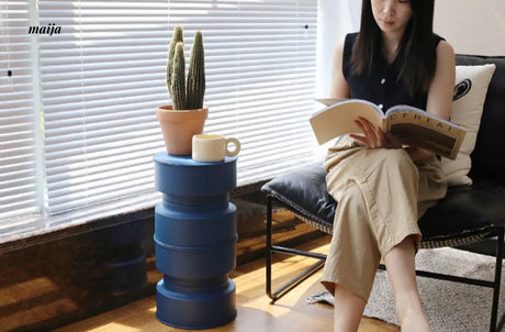 Blue Icelandic Round Flower Stand from maija