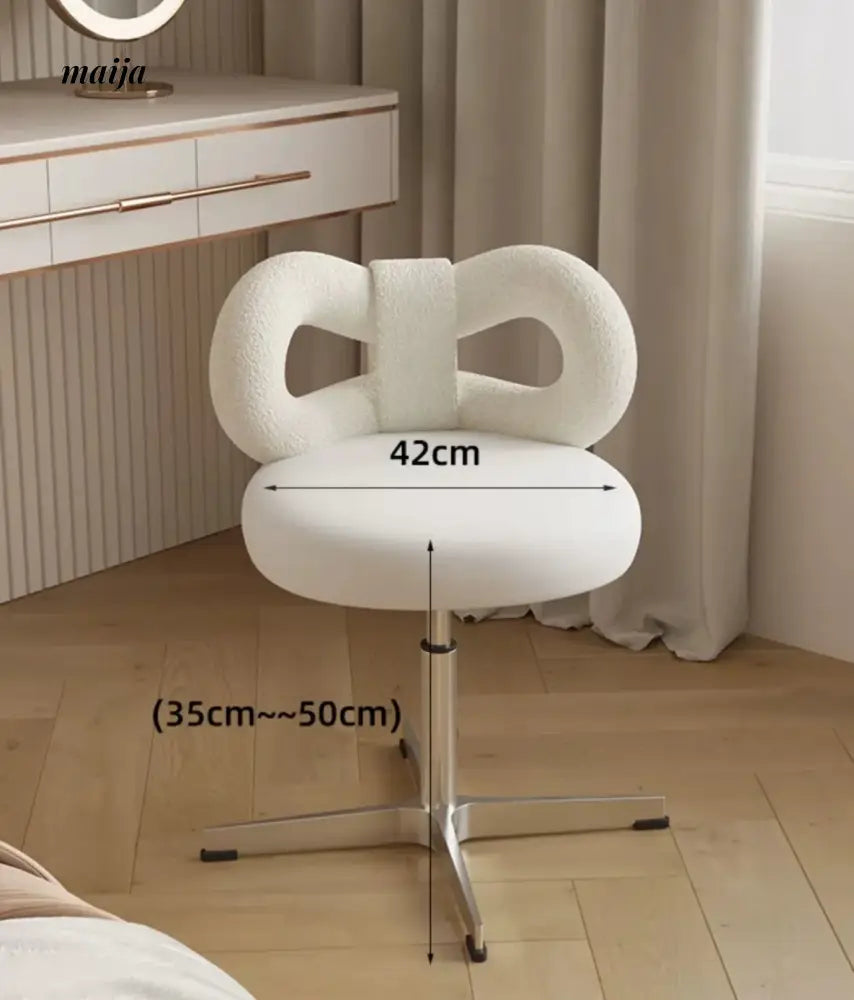 Princess Rotating Cream Dressing Stool from maija