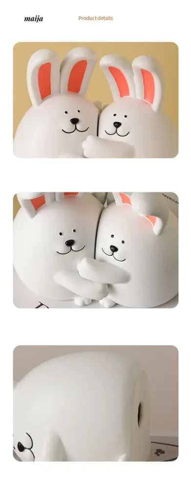 Hugging Rabbits Bookends from maija