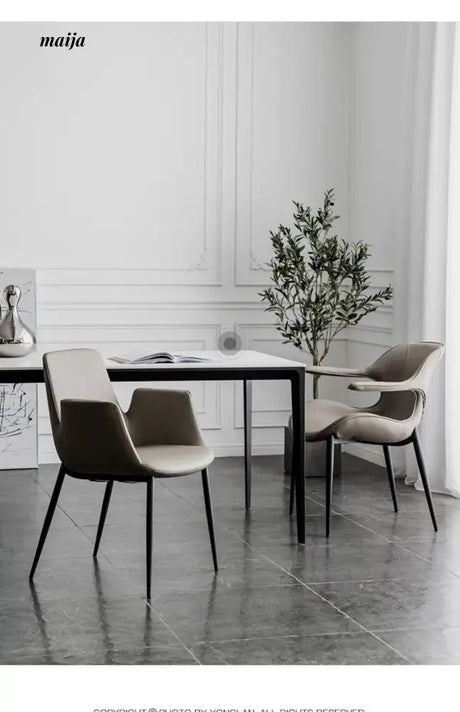 LAZYSPACE Alice Leather Dining Chair from LAZYSPACE