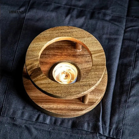 Wooden Candle Heating Stove from Zodian
