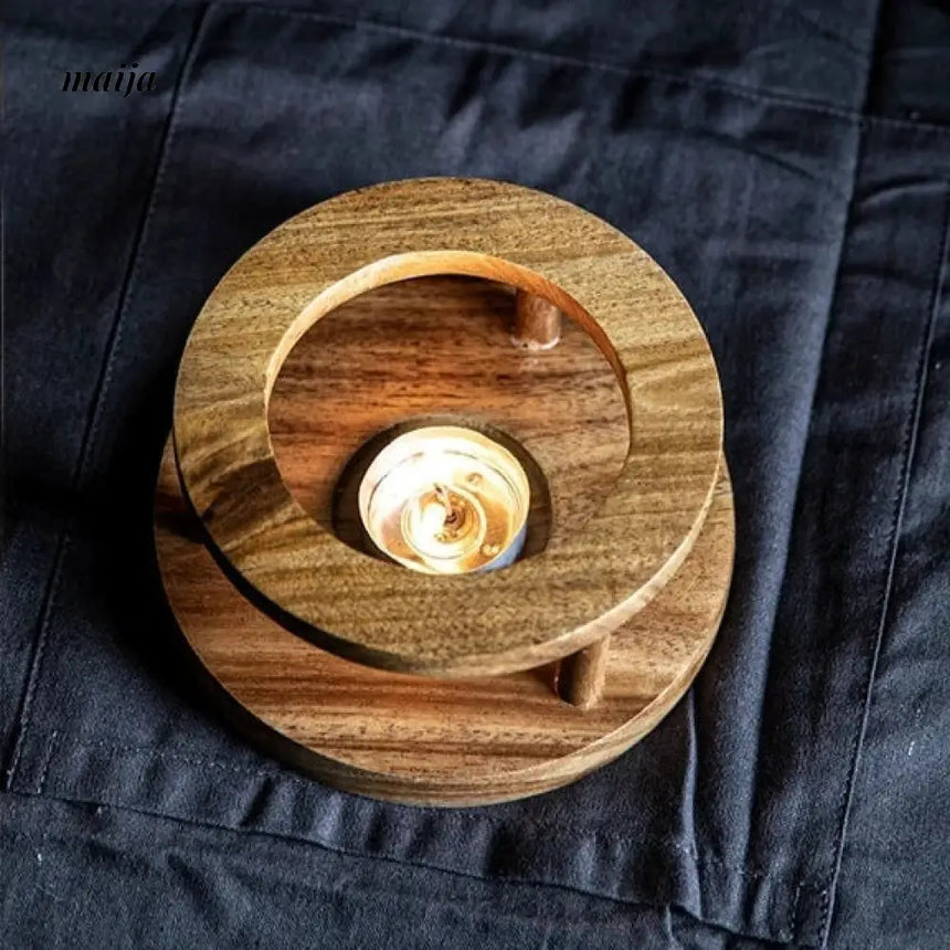 Wooden Candle Heating Stove from Zodian