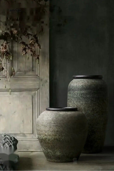 JOTO Retro Ceramic Large Vase Living Room Hotel Decoration from JOTO