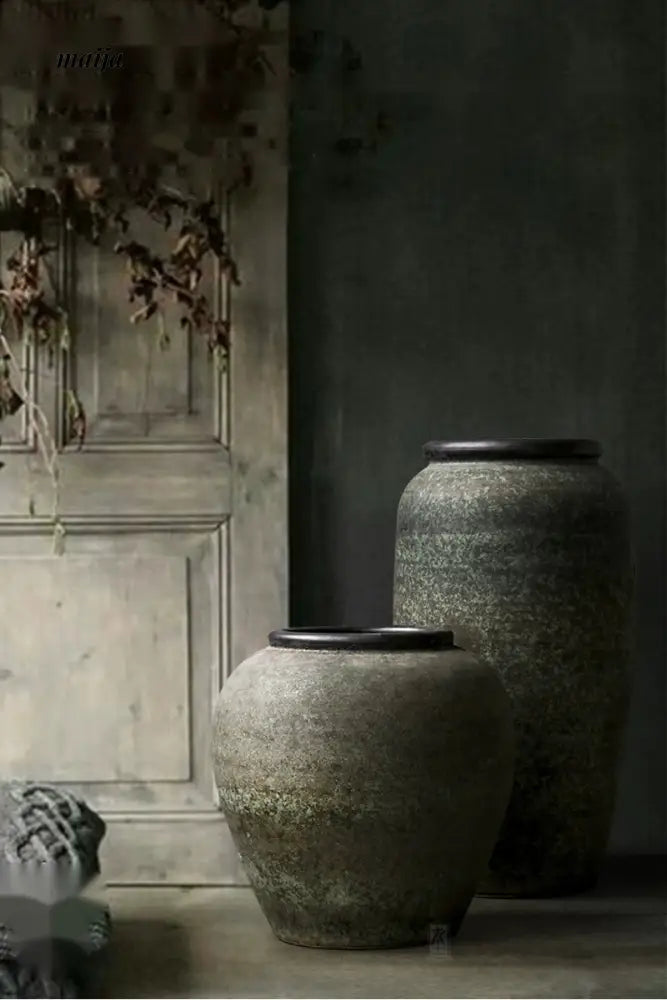 JOTO Retro Ceramic Large Vase Living Room Hotel Decoration from JOTO