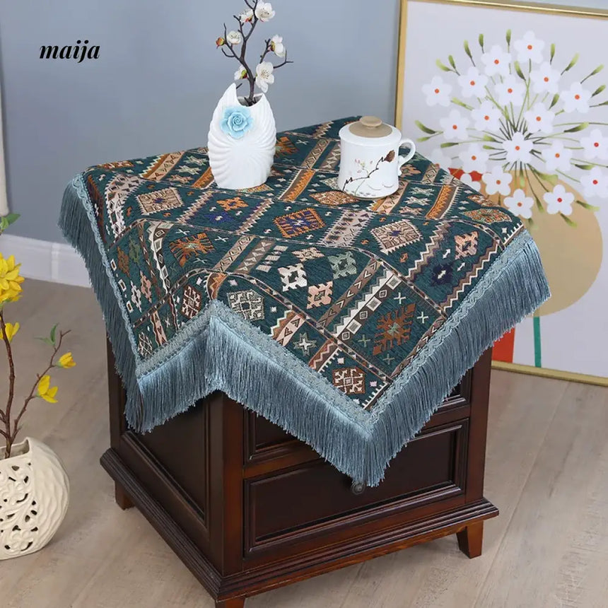 Geometric Vintage Tablecloth from maija