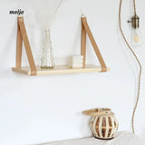 WULIHOME Solid Wood One-Line Shelf Rack with Desktop Storage