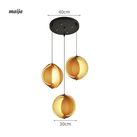 Hana Staircase Chandelier from Hongpengtang