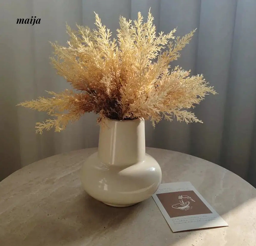 LIVETAI Nordic Round Belly Ceramic Vase from maija