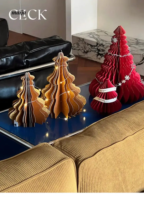 CLICK 3D Christmas Tree Origami Table Decor Stand Prop from CLICK