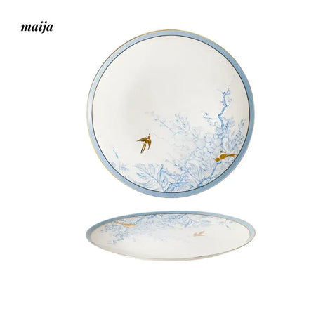 MOSE Ink-Color Luxury Porcelain Plate from MOSE