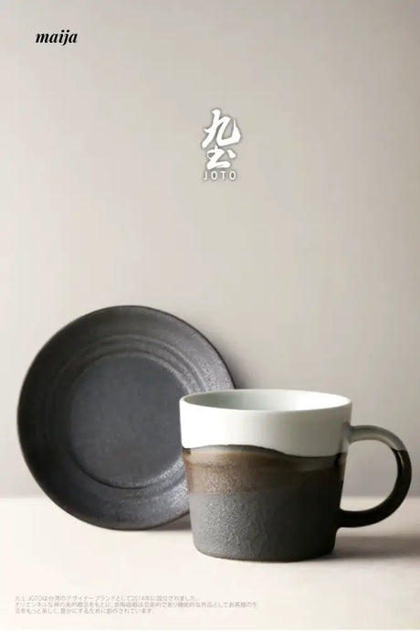 JOTO Eight Year Handmade Ceramics Couple Coffee Cup from JOTO
