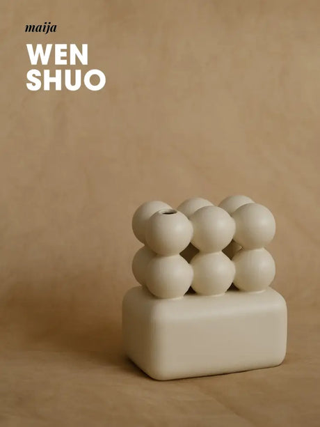 WENSHUO Mini Ball Ceramic Desktop Vase from maija