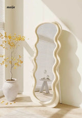 Wide Frame Wavy Mirror from Yueyang