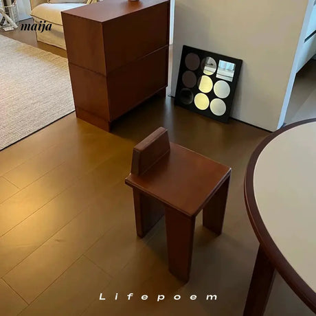 LIFEPOEM Maillard Solid Wood Stool from MODENG