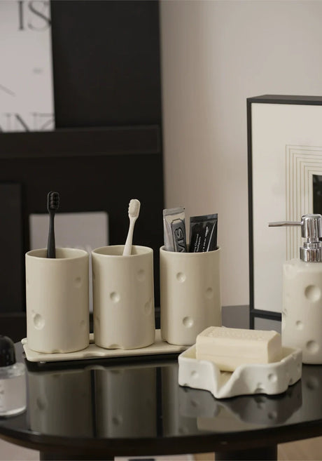 LENYVASEN Elio Cheese-Themed Ceramic Storage from LENYVASEN