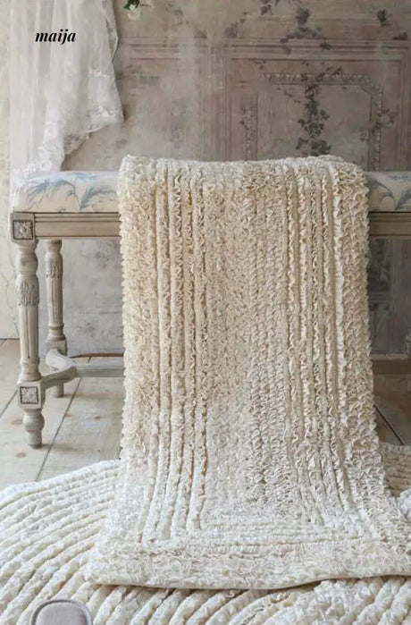 Pleated Cotton Rug from maija