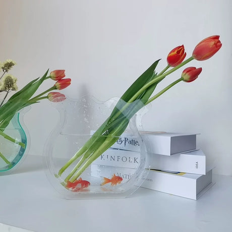 NICEMOON Theo Transparent Acrylic Hydroponic Vase from NICEMOON