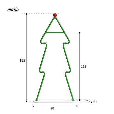 YUJIA Christmas Tree Clothes Rack, Creative Storage from YUJIA