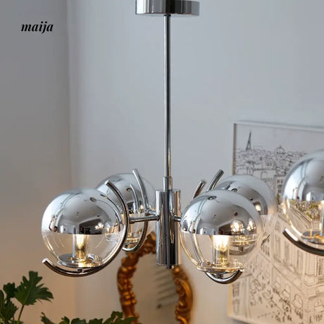NANCY Bauhaus Chandelier Retro Style Glass Lamp from NANCY