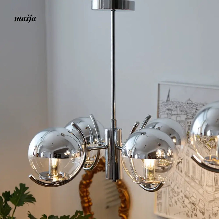 NANCY Bauhaus Chandelier Retro Style Glass Lamp from NANCY