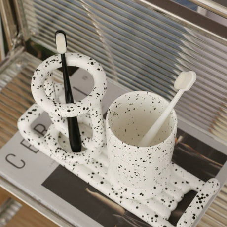 LENYVASEN Celeste Ceramic Bathroom Essentials Set from LENYVASEN