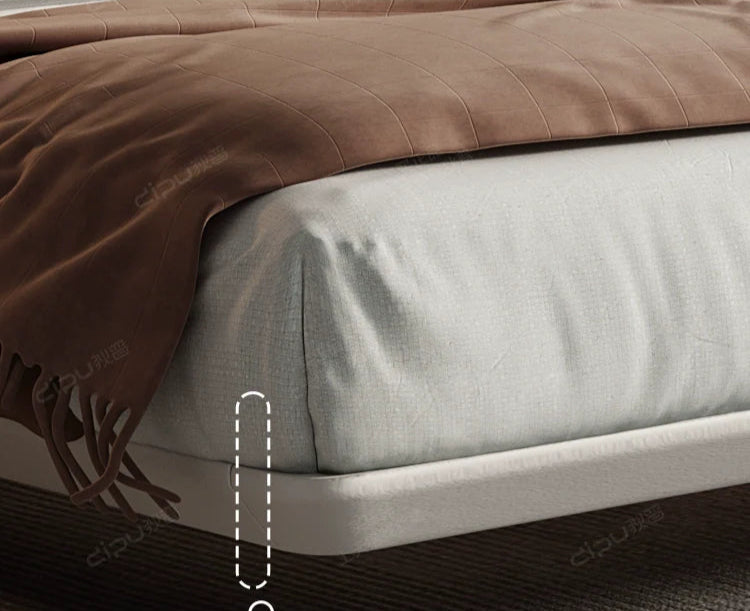 DIPU Diego Minimal Suspended Leather Bed from DIPU