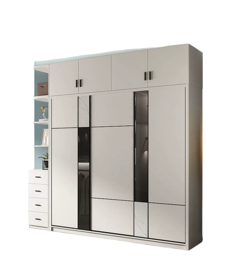AIWO Lucien Light Luxury Glass Sliding Door Wardrobe from AIWO