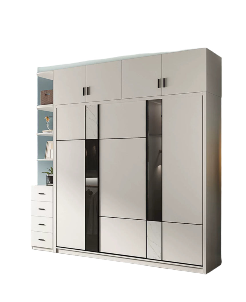 AIWO Lucien Light Luxury Glass Sliding Door Wardrobe from AIWO