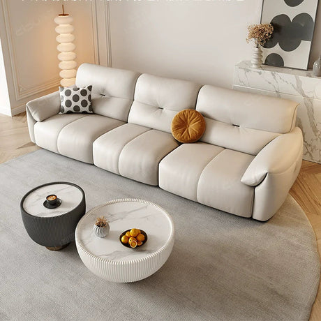 DIPU Dane Compact Cream Luxury Sofa from DIPU