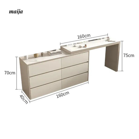 MEIHOUSE Modern Minimalist Dressing Table Bedroom Storage System from MEIHOUSE