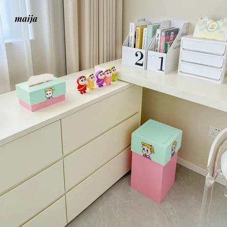 MUSN Cream Wind Trash Bin from MUSN