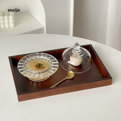 BANKE Transparent Bird's Nest Glass Bowl with Lid from BANKE