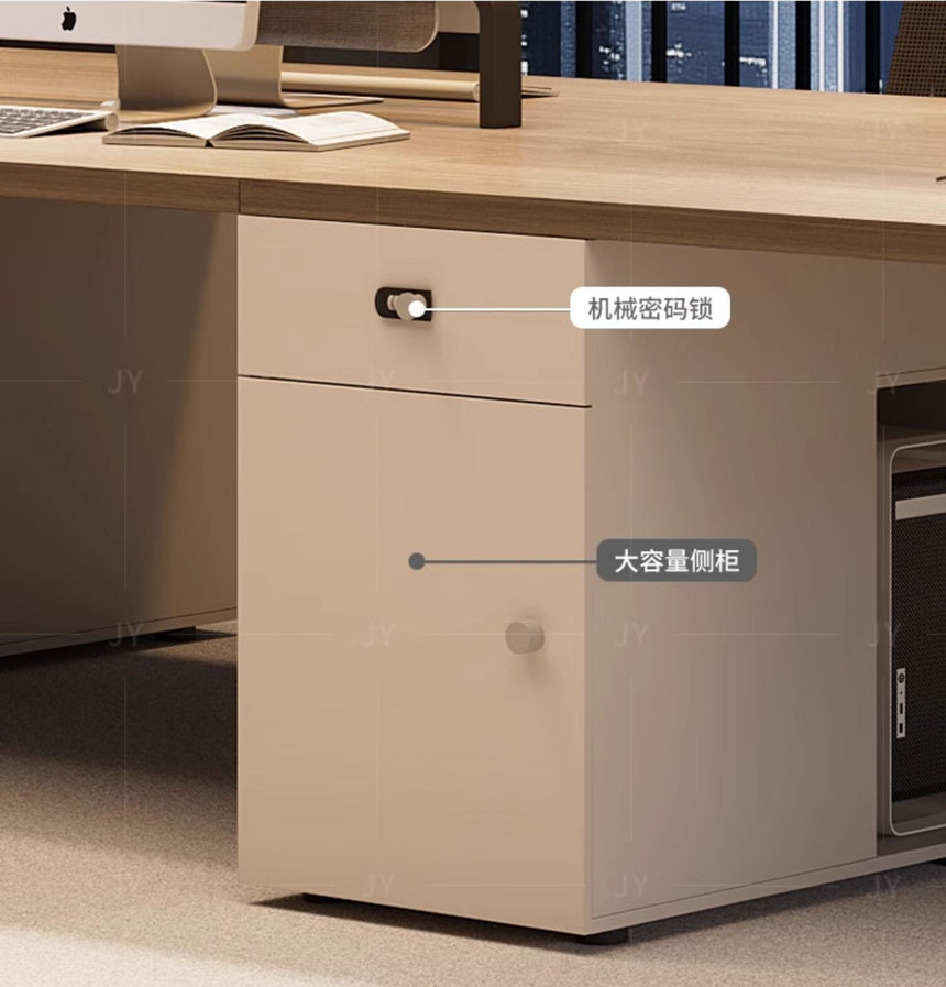 MUTINI Kira Elegant Simple Six-Person Workstation Desk from MUTINI