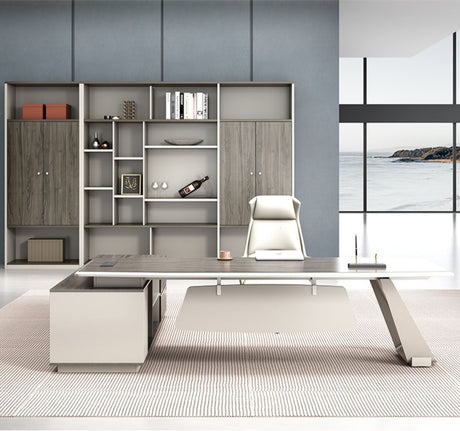 MUTINI Santiago Sleek Ergonomic Office Desk Combo from MUTINI
